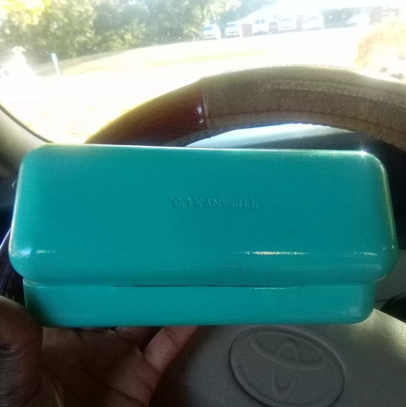 Vintage Tiffany Patent Leather Eyeglass Case Hard Shell - Picture 7 of 12